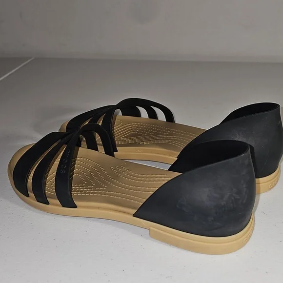 Croc Tulum Open Toe Sandals black Size 9 Comfy & Stylish - Picture 10 of 15
